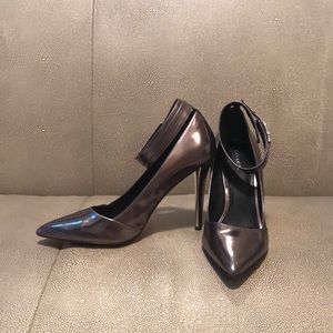 Coach heels. Gun metal gray 8 runs small 7.5